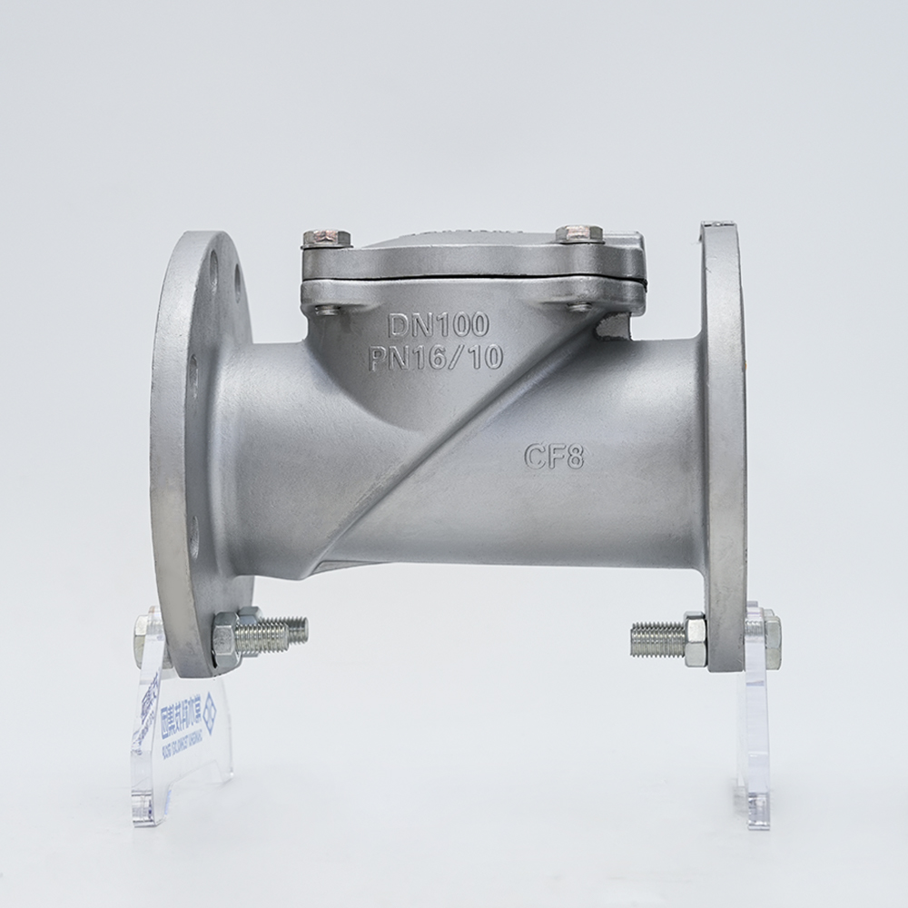 Roestvrijstalen rubberen schijfterugslagklep H44X-16P Roestvrijstalen rubberen schijfterugslagklep H44X-16P